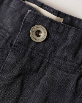 material shot of button, Shorts by Taylor Stitch