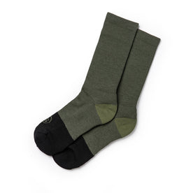 The Merino Sock in Olive - featured image