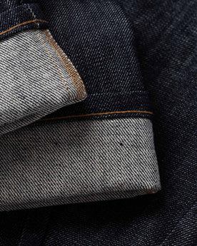 material shot of jean bottom stitching, Bottoms by Taylor Stitch