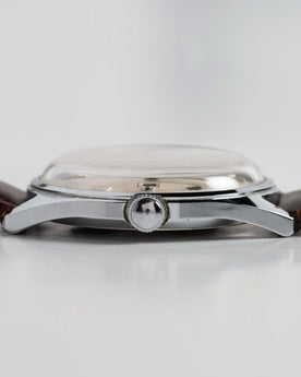 material shot of the side of The 1970 Timex 21, Accessories by Taylor Stitch