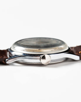 material shot of the side of The 1968 Timex Mercury, Accessories by Taylor Stitch