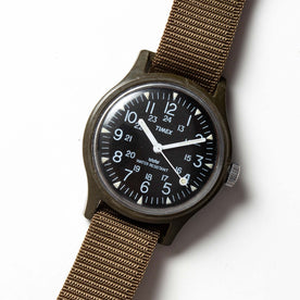 flatlay of the 1991 Timex Camper, shown close up