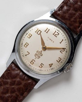 material shot of The 1958 Timex Marlin Boy Scout, Accessories by Taylor Stitch