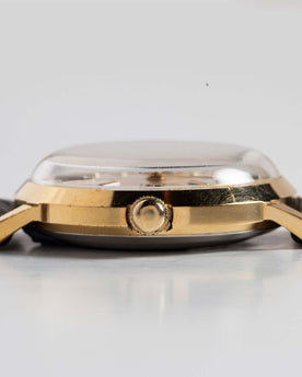 Crown detail of Timex 1970 Viscount, Accessories by Taylor Stitch
