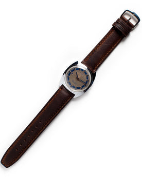 flatlay of The 1974 Timex Viscount M24, Accessories by Taylor Stitch