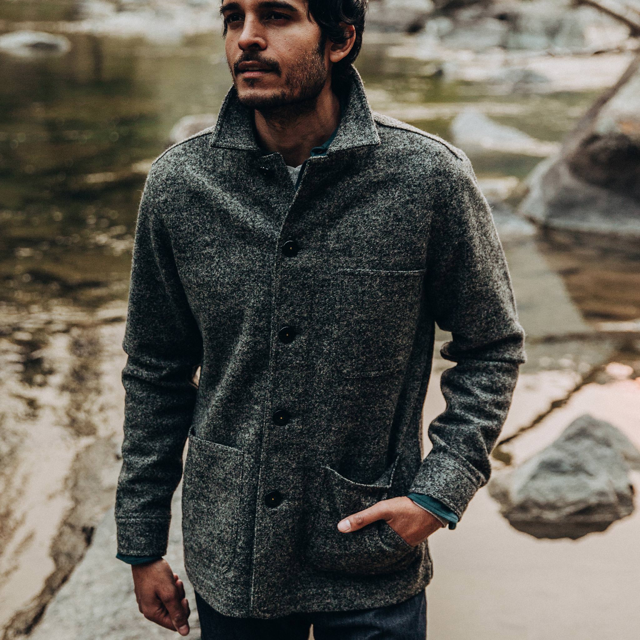The Ojai Jacket in Charcoal Wool | Taylor Stitch