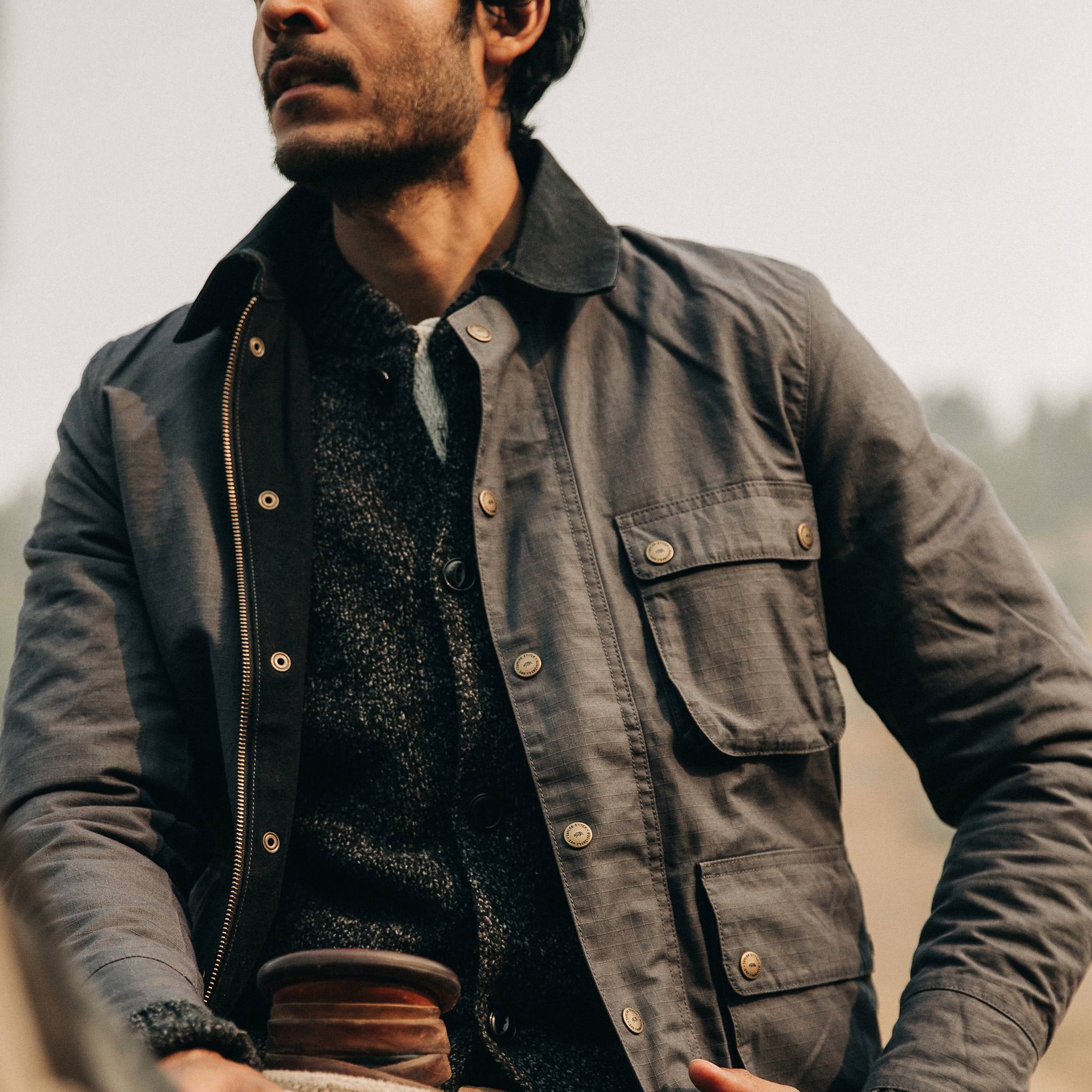 The Rover Jacket in Ripstop Slate Dry Wax | Taylor Stitch
