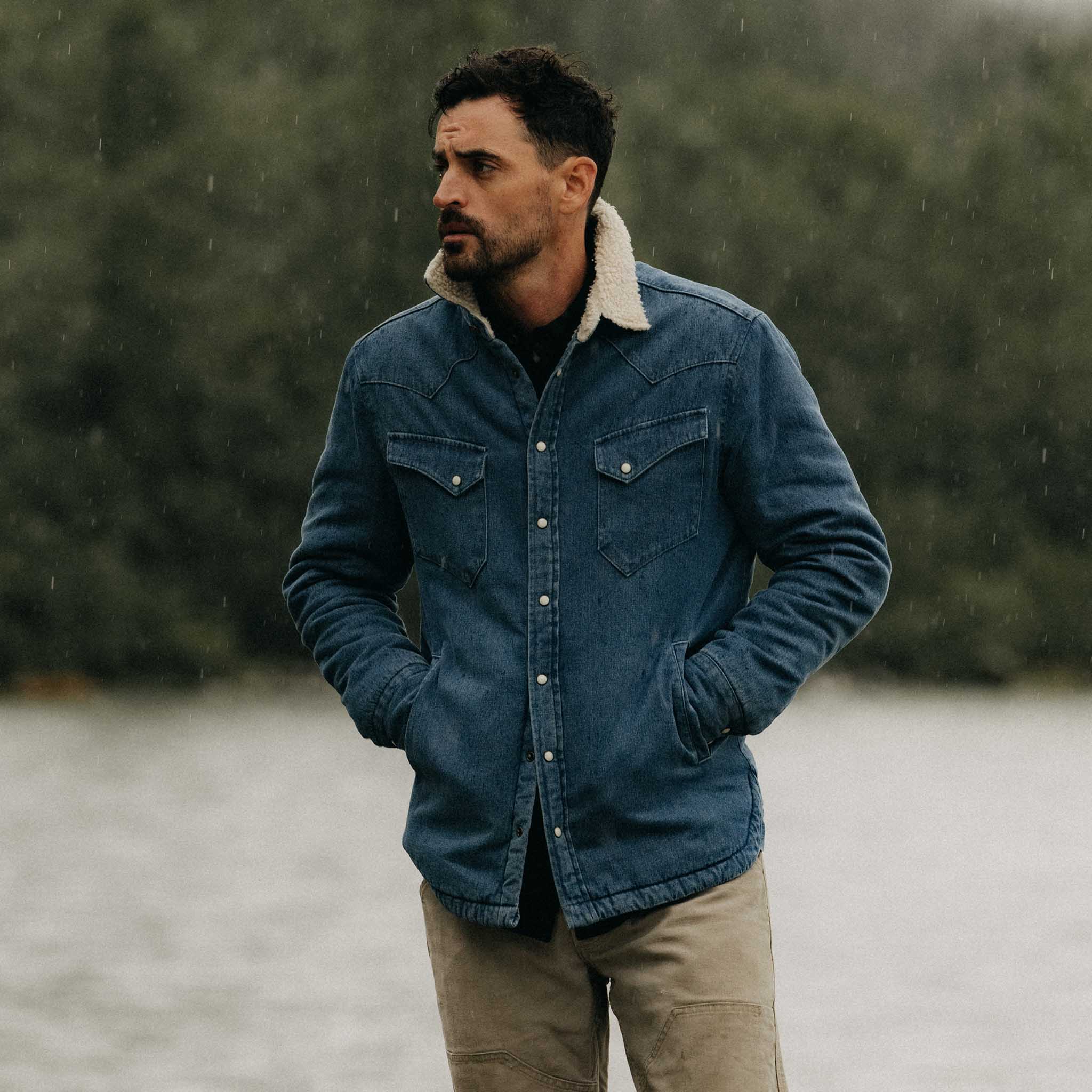 The Western Shirt Jacket in Washed Indigo | Taylor Stitch