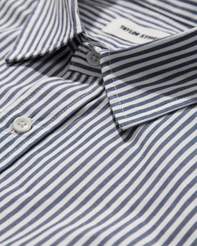 The Short Sleeve California in Navy Stripe Poplin: Alternate Image 5, Wovens by Taylor Stitch