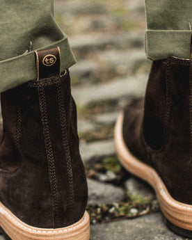 The Ranch Boot in Weatherproof Chocolate Suede: Alternate Image 4, Footwear by Taylor Stitch