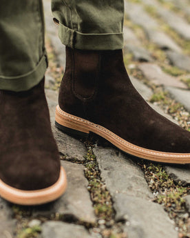 The Ranch Boot in Weatherproof Chocolate Suede: Alternate Image 8, Footwear by Taylor Stitch