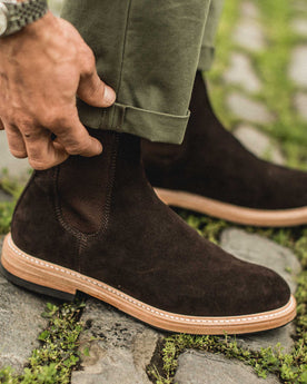 The Ranch Boot in Weatherproof Chocolate Suede: Alternate Image 2, Footwear by Taylor Stitch