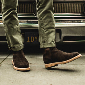 The Ranch Boot in Weatherproof Chocolate Suede: Alternate Image 3