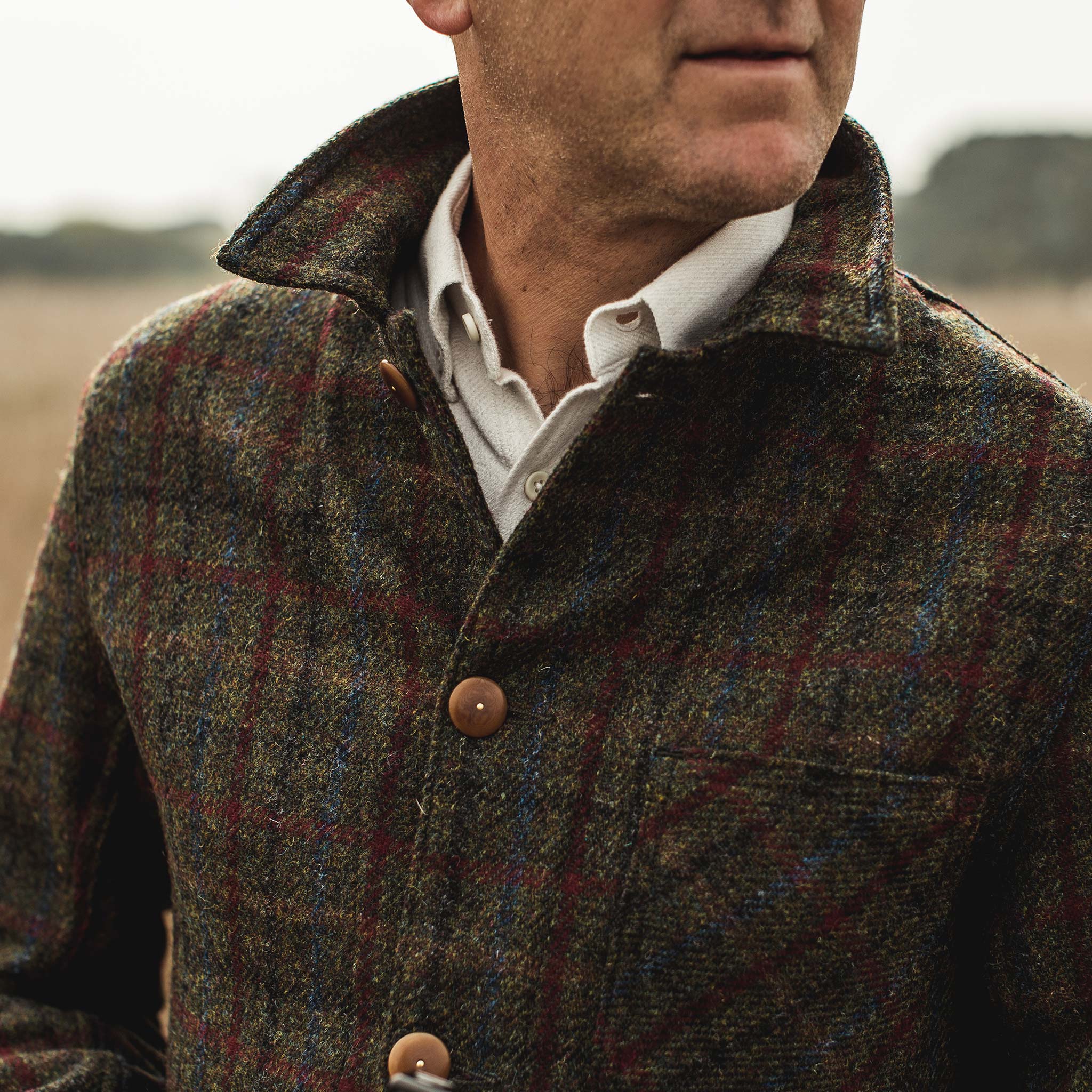 The Ojai Jacket in Harris Tweed Plaid | Taylor Stitch
