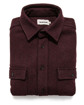 The Leeward Shirt in Oxblood: Featured Image, Wovens by Taylor Stitch