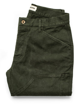 The Chore Pant in Dark Olive Boss Duck: Featured Image, Pants by Taylor Stitch