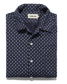 The Short Sleeve Hawthorne in Navy Floral: Alternate Image 5, Wovens by Taylor Stitch
