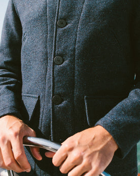 The Submariner in Navy Donegal Lambswool: Alternate Image 4, Outerwear by Taylor Stitch