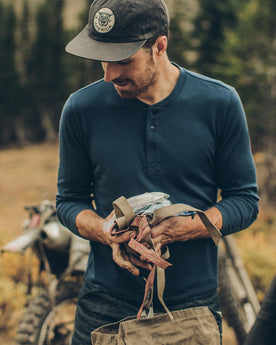 The Merino Henley in Indigo: Alternate Image 1, Mens by Taylor Stitch