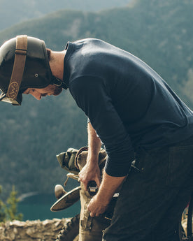 The Merino Henley in Indigo: Alternate Image 3, Mens by Taylor Stitch