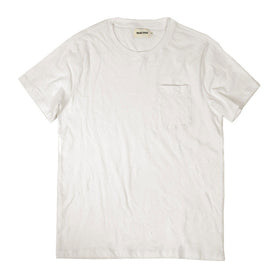 The Crewneck Pocket Tee in Natural: Featured Image