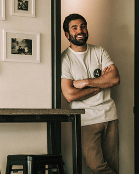 The Fourtillfour Heavy Bag Tee in Ash Stripe: Alternate Image 1, Knits by Taylor Stitch