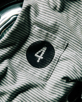 The Fourtillfour Heavy Bag Tee in Ash Stripe: Alternate Image 3, Knits by Taylor Stitch
