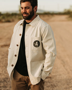 The Fourtillfour Ojai Jacket in Natural Reverse Sateen: Alternate Image 1, Outerwear by Taylor Stitch