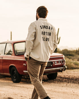 The Fourtillfour Ojai Jacket in Natural Reverse Sateen: Alternate Image 3, Outerwear by Taylor Stitch
