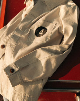 The Fourtillfour Ojai Jacket in Natural Reverse Sateen: Alternate Image 4, Outerwear by Taylor Stitch