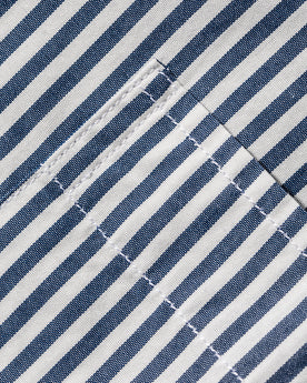 The Short Sleeve California in Navy Stripe Poplin: Alternate Image 4, Wovens by Taylor Stitch