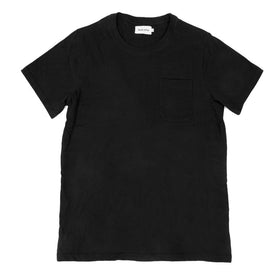 The Crewneck Pocket Tee in Black: Featured Image