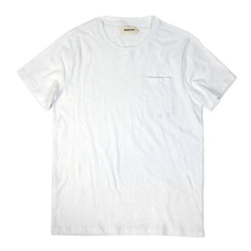 The Crewneck Pocket Tee in White: Featured Image