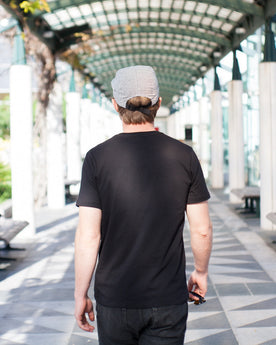The V-Neck Tee in Black: Alternate Image 3, Knits by Taylor Stitch