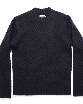 The Wave Sweater in Navy: Featured Image, Knits by Taylor Stitch