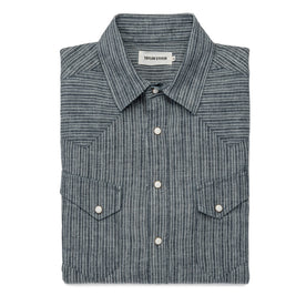 The Western Shirt in Hemp Stripe Chambray: Featured Image