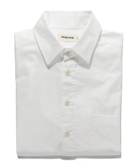 The Short Sleeve California in White Poplin: Alternate Image 7, Wovens by Taylor Stitch