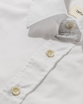 The Short Sleeve California in White Poplin: Alternate Image 6, Wovens by Taylor Stitch