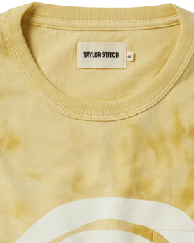 material shot of the label and collar on The Organic Cotton Tee in Ecology Center, Knits by Taylor Stitch