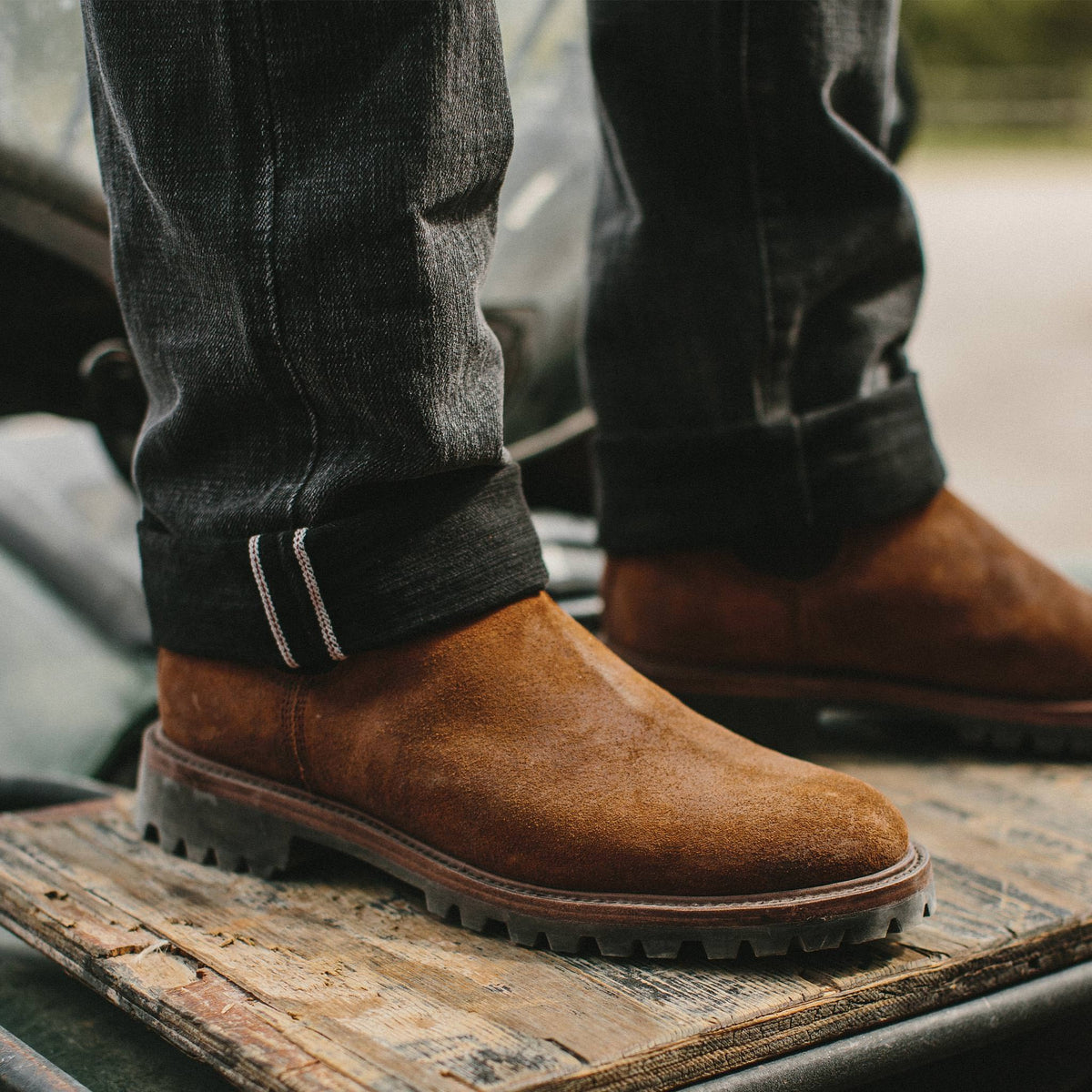The Ranch Boot in Redwood Waxed Suede | Men