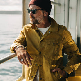 The Lombardi Jacket in Mustard Dry Wax - featured image