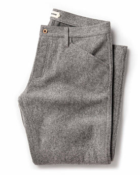 The Camp Pant in Heather Grey Wool: Featured Image, Bottoms by Taylor Stitch