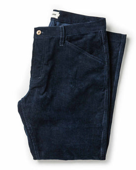 flatlay of The Camp Pant in Indigo Corduroy, Bottoms by Taylor Stitch