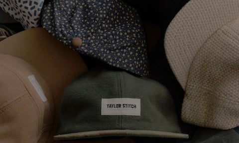 editorial image of various TS x Hypeadelic hats