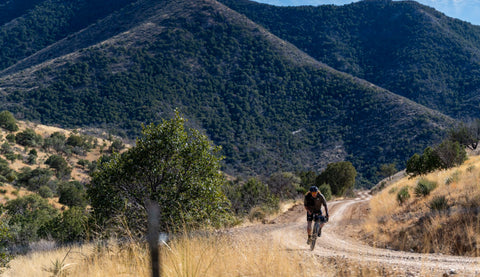 Yuri Hauswald pedaling through the San Rafael Valley