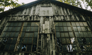 Wooden barn at Springhill Farm