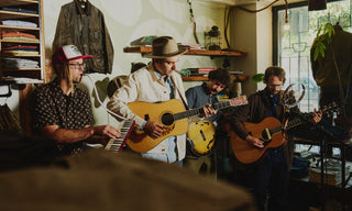 Daniel Rodriguez and his band at the TS Valencia store