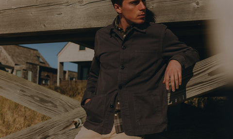 Model wearing The Ojai Chore Jacket