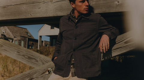 Model wearing The Ojai Chore Jacket
