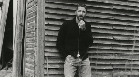 fit model posing in corduroy jacket
